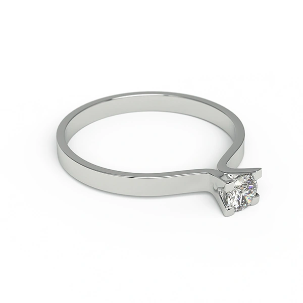 Anillo en oro 18k con Diamante de 0.10Cts Eternity Joyería - Anillos de compromiso y argollas de matrimonio en oro